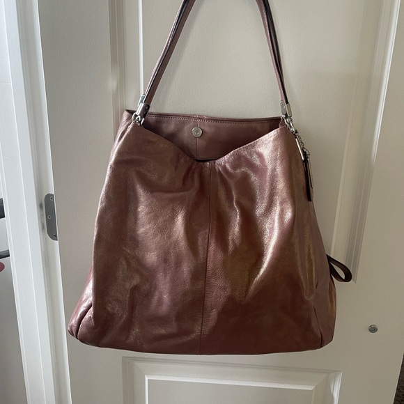Madison Metallic Leather Small Phoebe Shoulder Bag - Picture 1 of 3